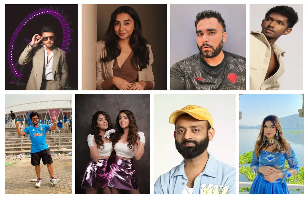 collage of influencers in mumbai