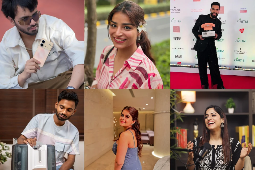 collage of top influencers in Noida, Delhi