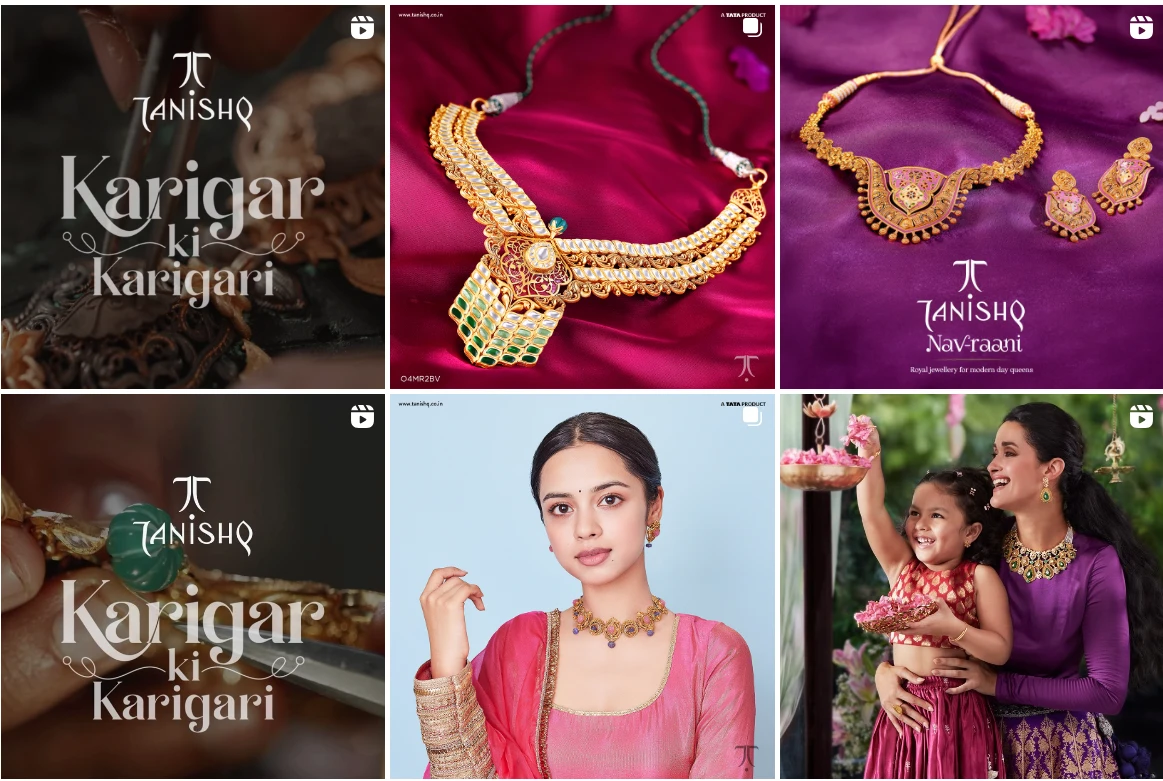 Screenshot of Tanishq’s Instagram Feed 