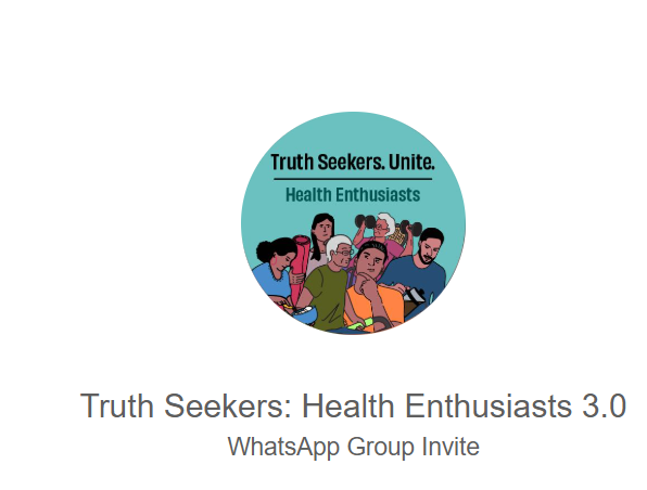 Screenshot of Truth Seekers Community on Whatsapp 