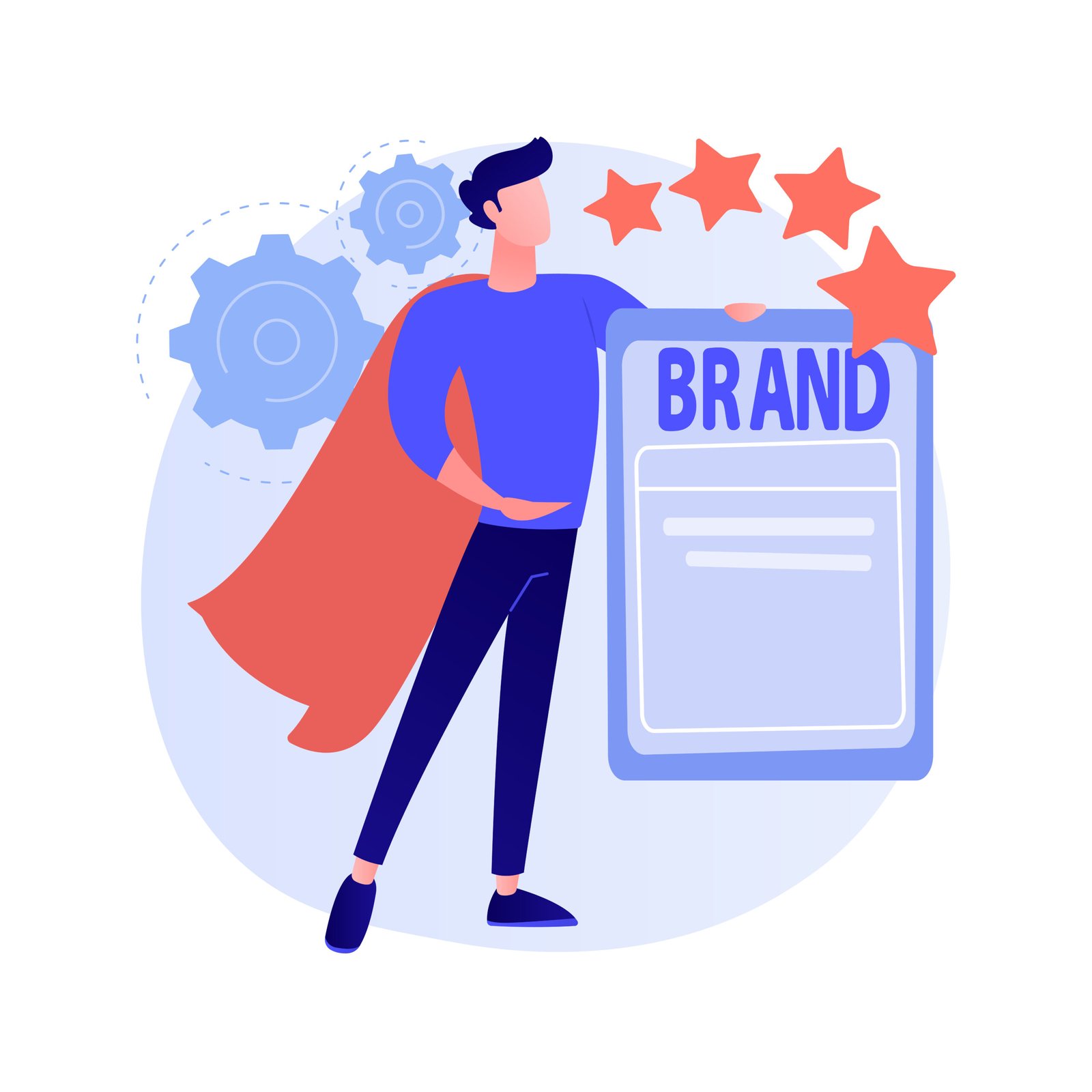 illustration representing personal branding and professional identity development