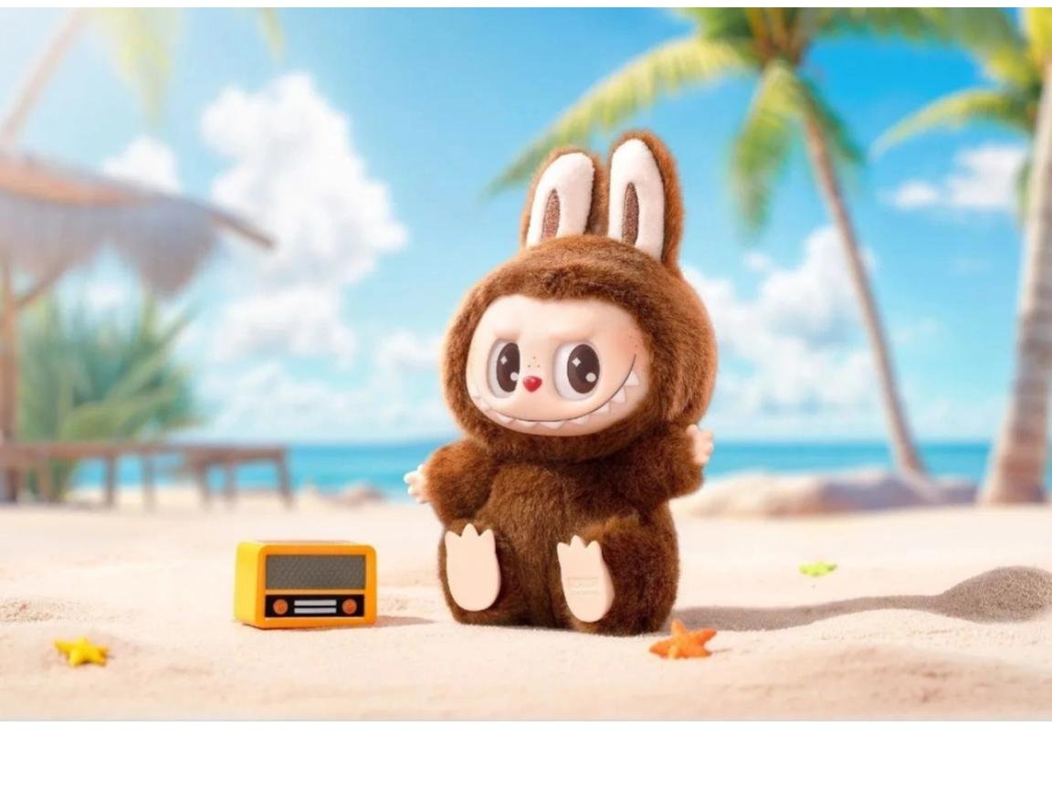 Labubu on a beach 