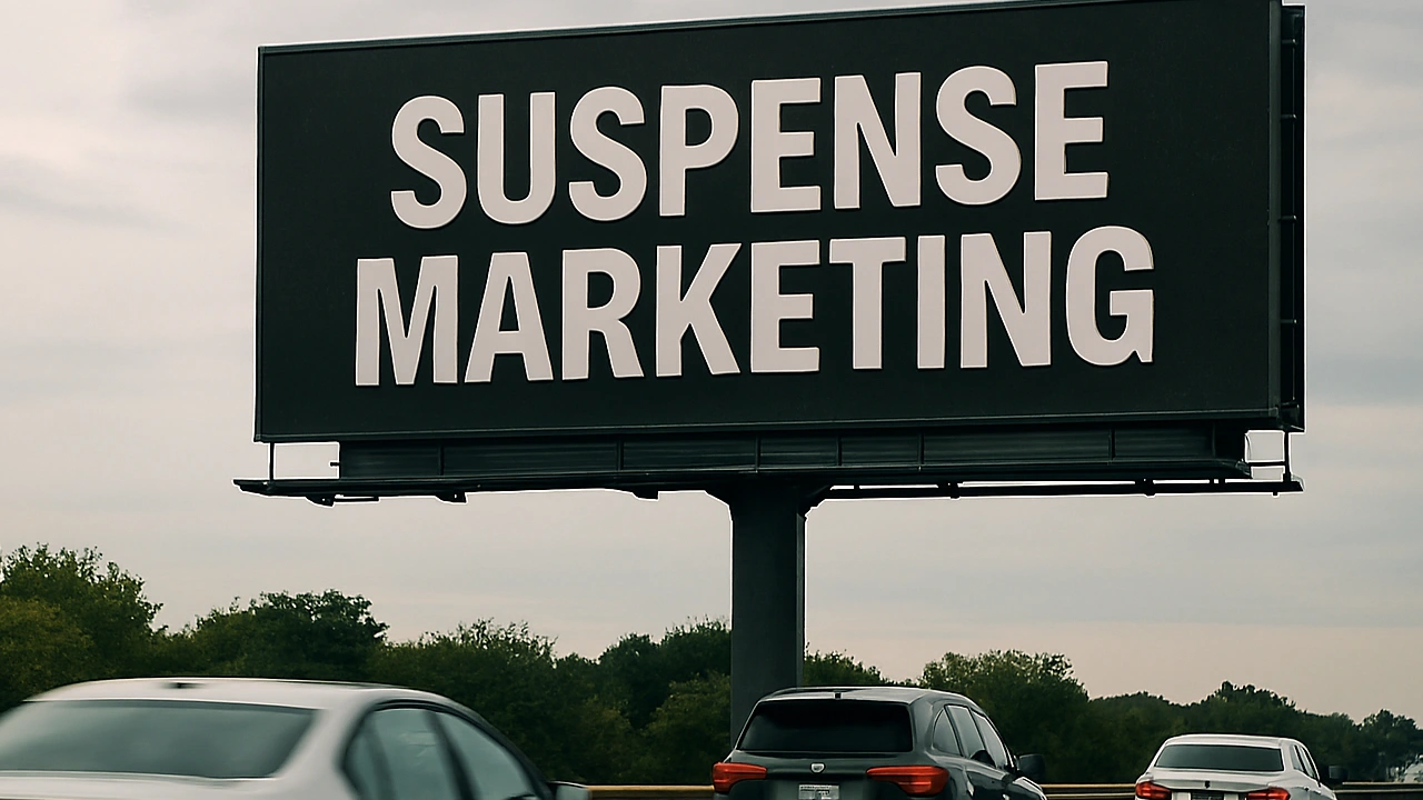 ai image of suspense marketing outdoor hoarding