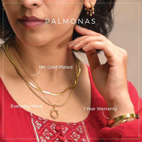 Palmona’s 18k Gold-plated jewellery ad.