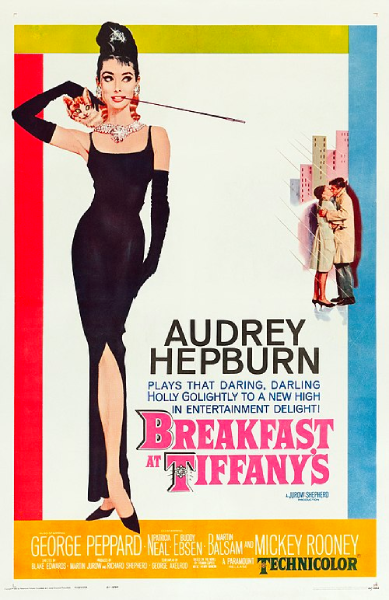 The official poster for Breakfast at Tiffany’s