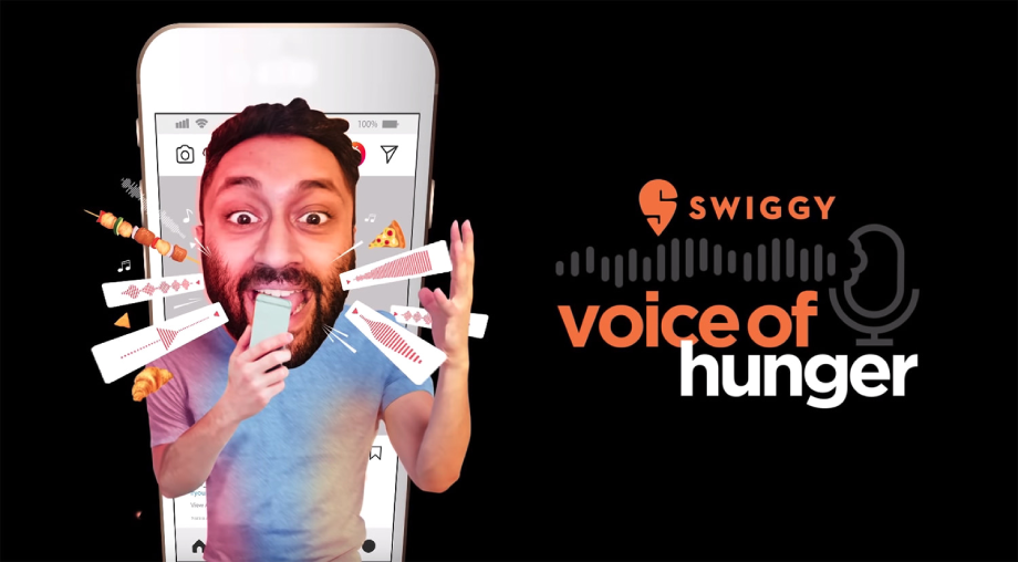 Swiggy’s ‘Voice of hunger’ campaign poster.

