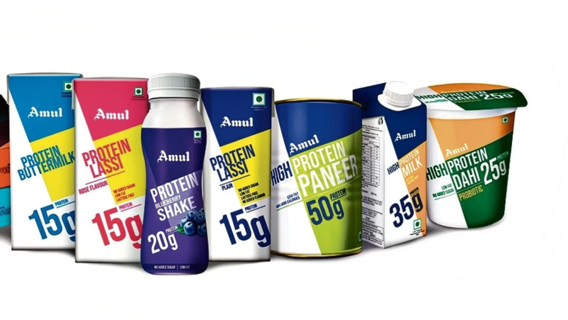 Protein range of Amul
