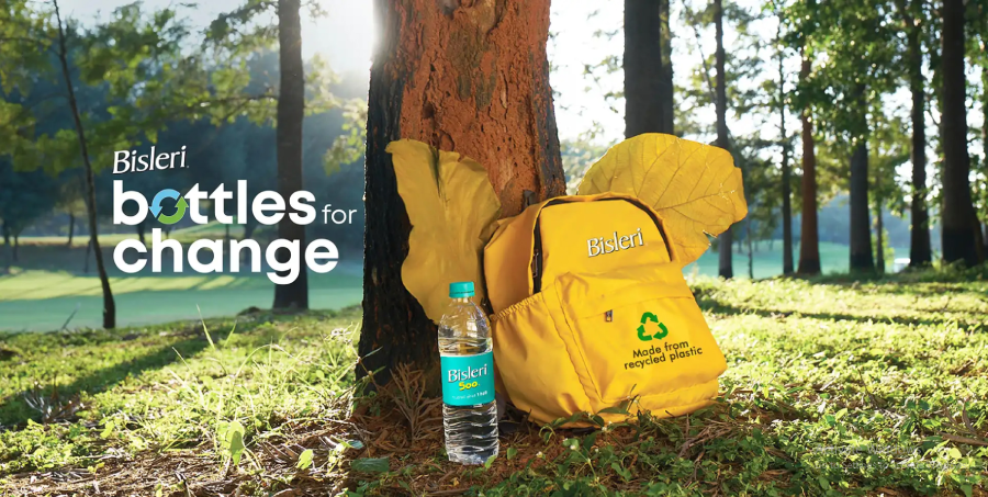  The image for Bisleri’s “Bottles for Change” campaign.
