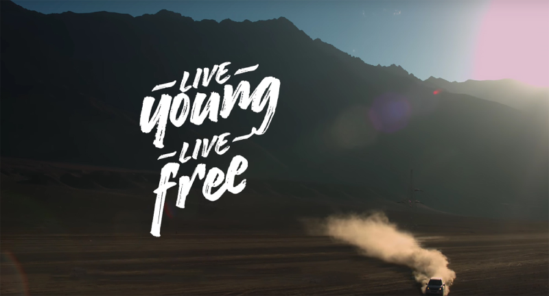 Mahindra’s ‘live young, live free image’ 
