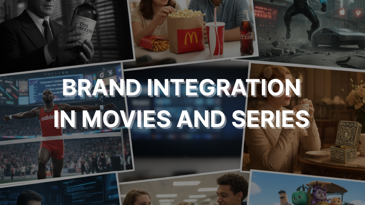 A television screen showing a popular series with subtle brand integration elements
