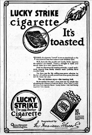 The "It's Toasted" ad, as explained, from 1917