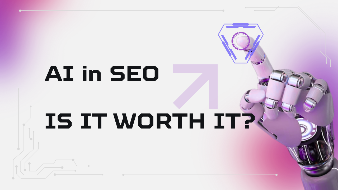 Digital illustration showing the integration of AI in SEO