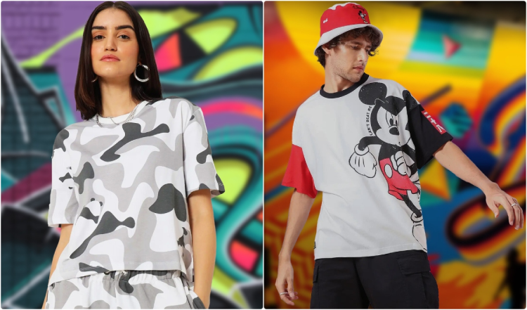 Image with Oversized Graphic t-shirts
