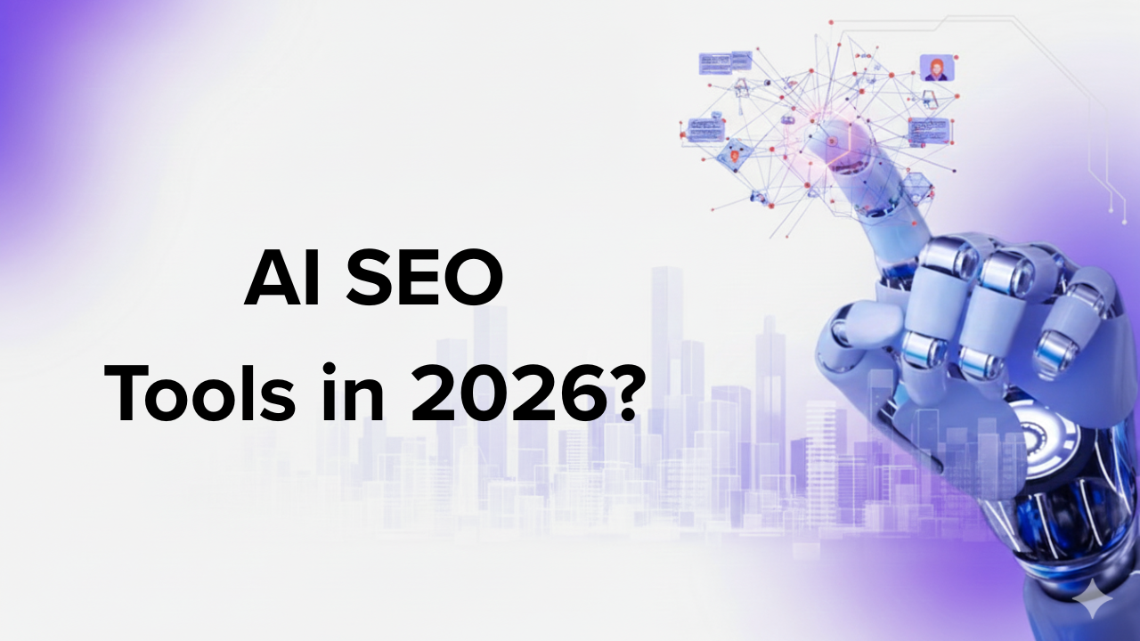 Minimalist digital interface showing AI-driven semantic clusters and search intent mapping visualisation