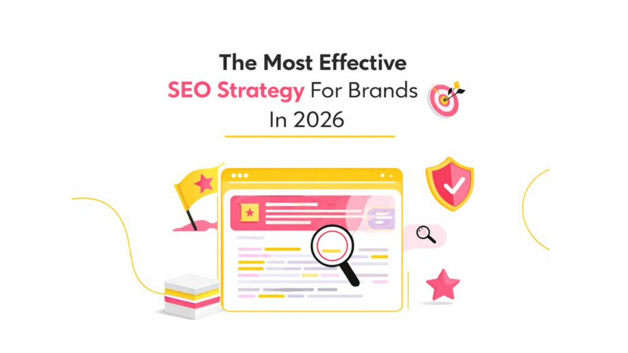 Modern digital interface showing AI-powered search results, brand authority signals and multi-platform search ecosystem for SEO 2026