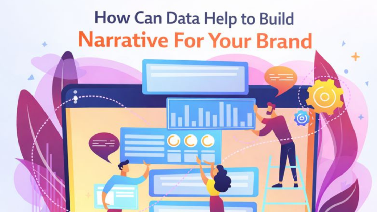 A creative visual representing the transformation of digital analytics into a cohesive brand story.
