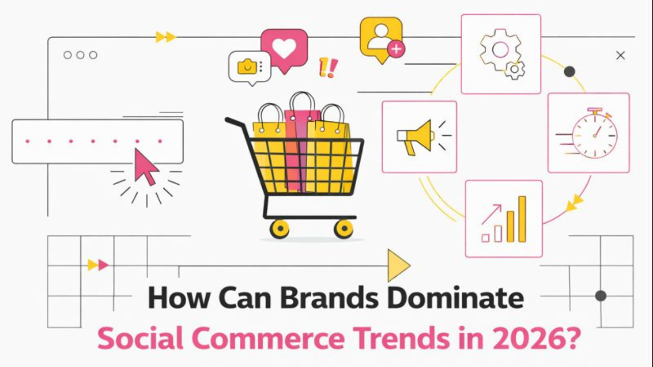 Tablet displaying an integrated Instagram Shop and TikTok Shop interface, showing in-app product browsing and checkout for a seamless social commerce experience