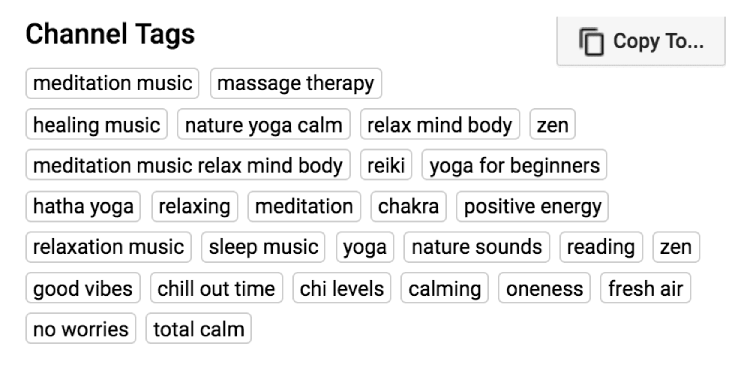 A Visual of Video Keywords on YouTube