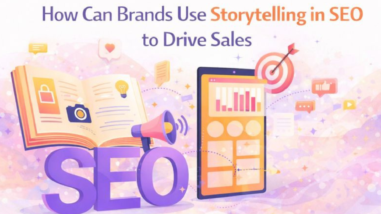 Visual representation of narrative-driven SEO mapping the customer journey from search query to sales conversion.