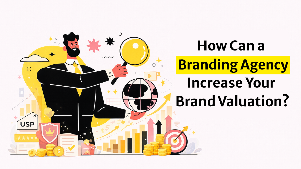 Chart showing how brand equity acts as a valuation multiplier for similar revenue streams.