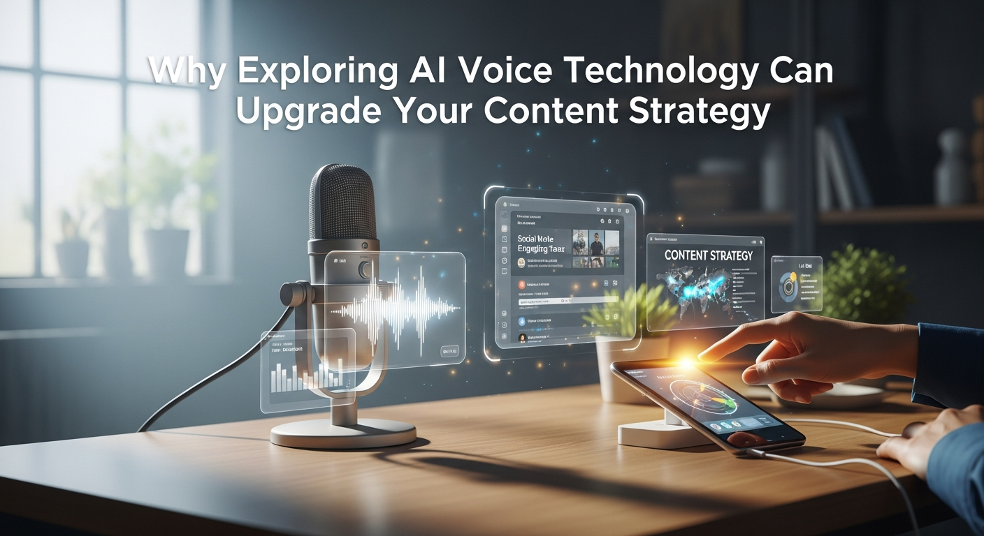 Why Exploring AI Voice Technology Can Upgrade Your Content Strategy