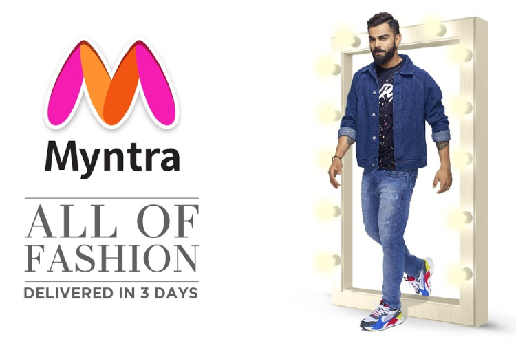 Clean Ad example for Myntra
