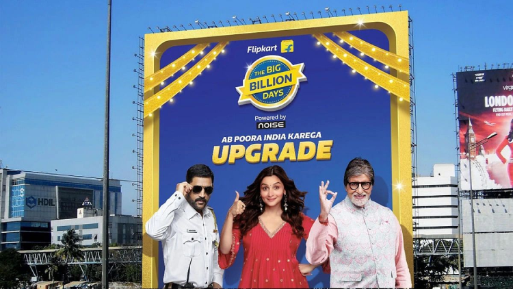  An outdoor hoarding with the promotion of Flipkart’s Big Billion Days 