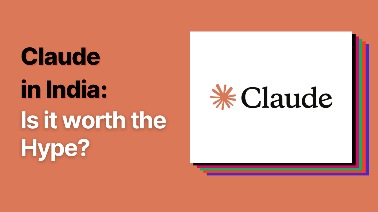 Blog cover image asking “Is Claude in India worth the hype?” with Claude logo.