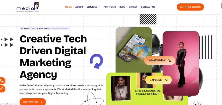  Media5 banner with the tagline “Creative Tech-driven Digital Marketing Agency” 