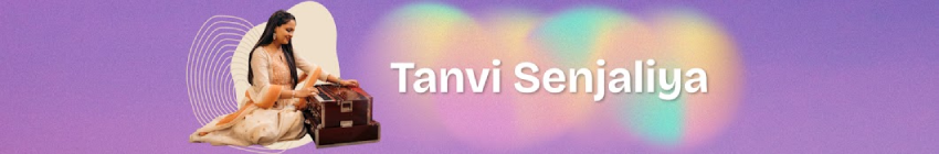 YouTube banner of an Ahmedabad YouTuber, Tanvi Senjaliya