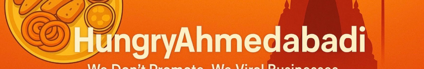  YouTube banner of a channel named Hungry Ahmedabadi 