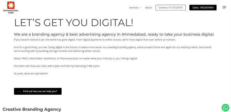 Homepage banner for Communication Crafts 