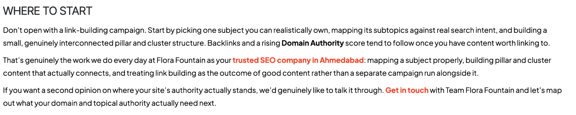 Internal linking visual
