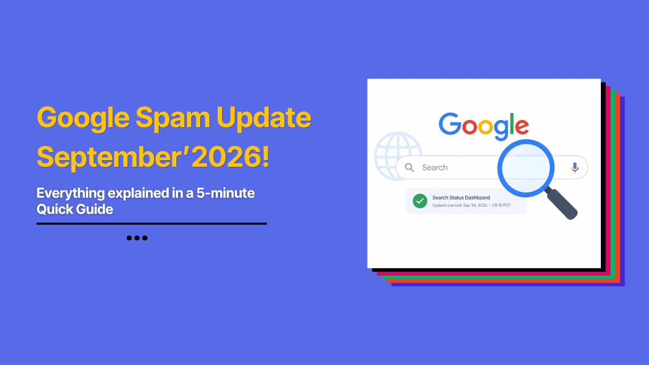 Search Console graph showing a traffic dip after the Google September 2026 spam update